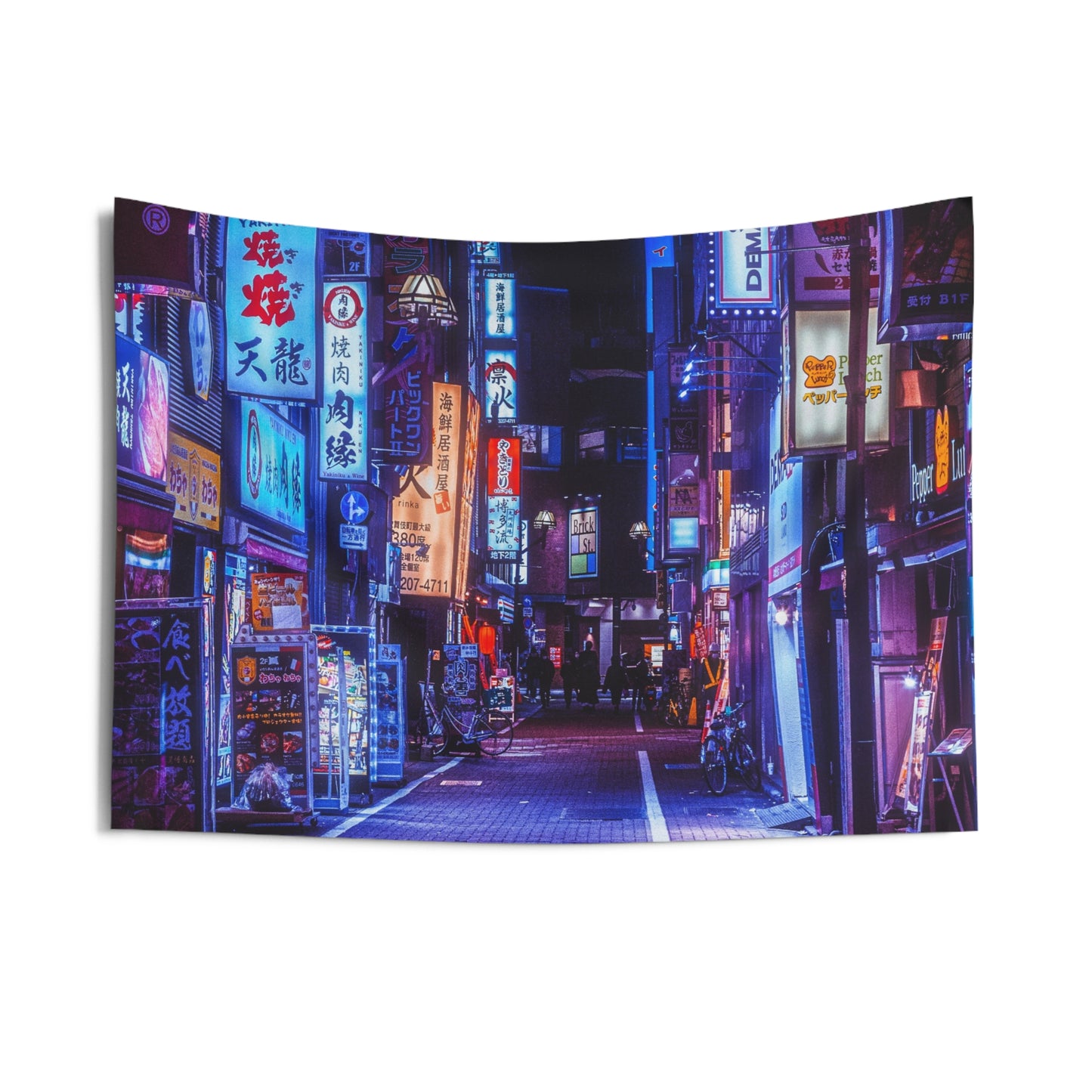 Urban Neon Wall Tapestry
