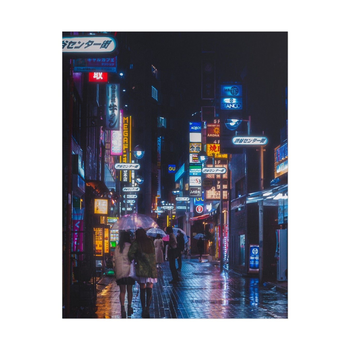 Vibrant Cyberpunk Cityscape Poster