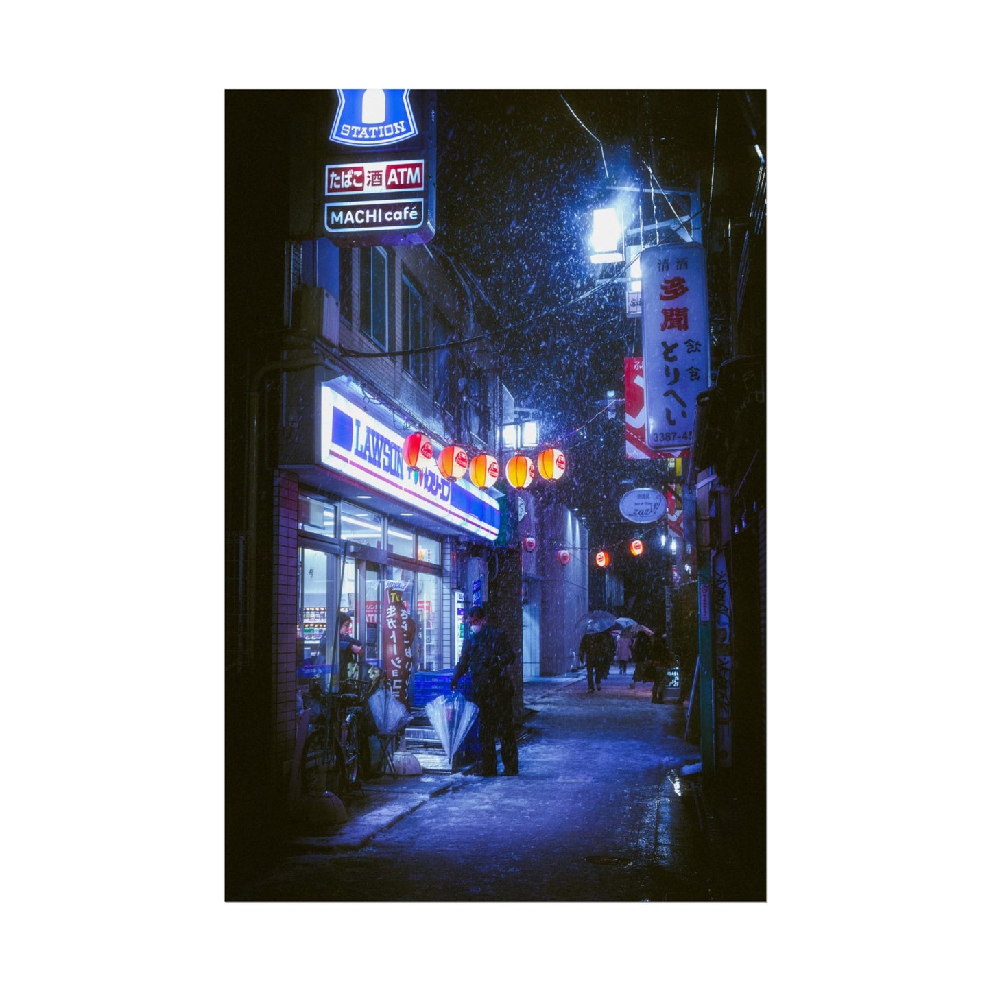 Snowy Nights in Tokyo Poster