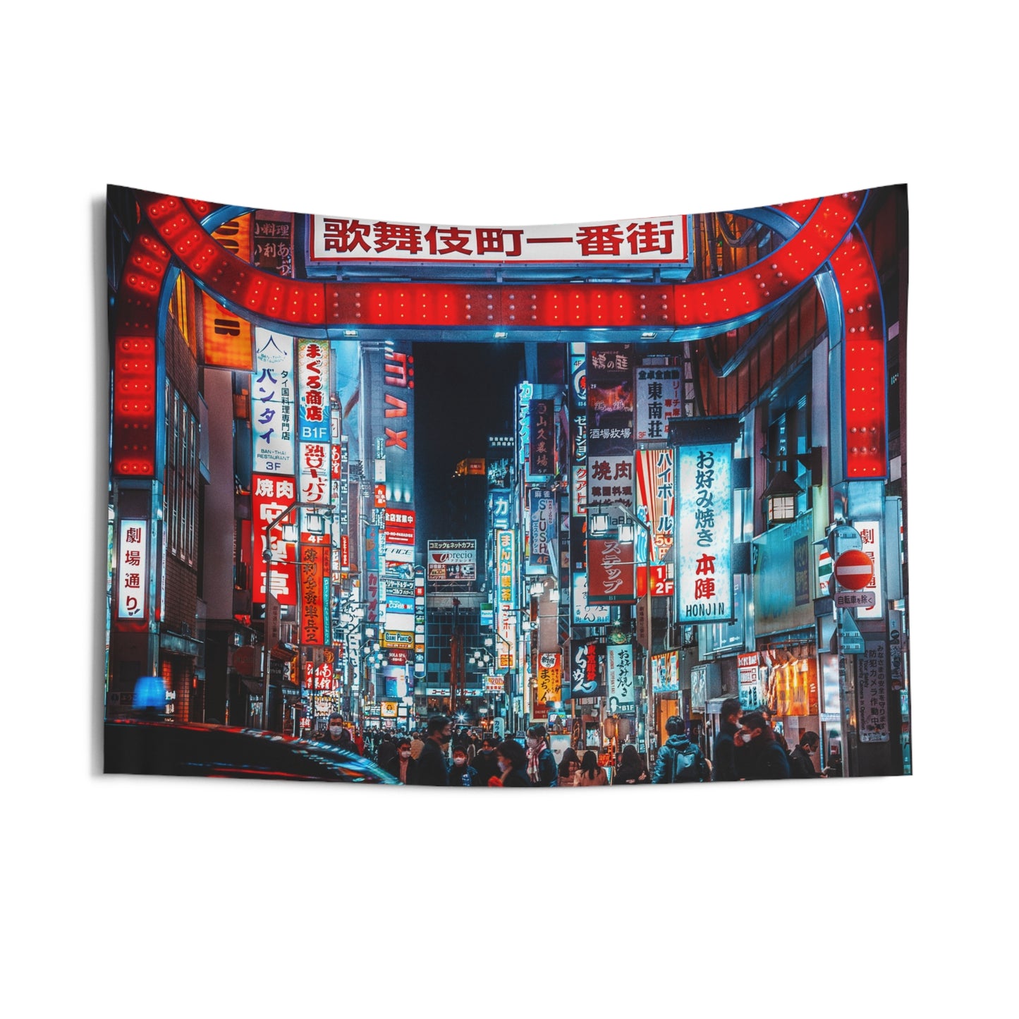 Neon Tokyo Wall Tapestry