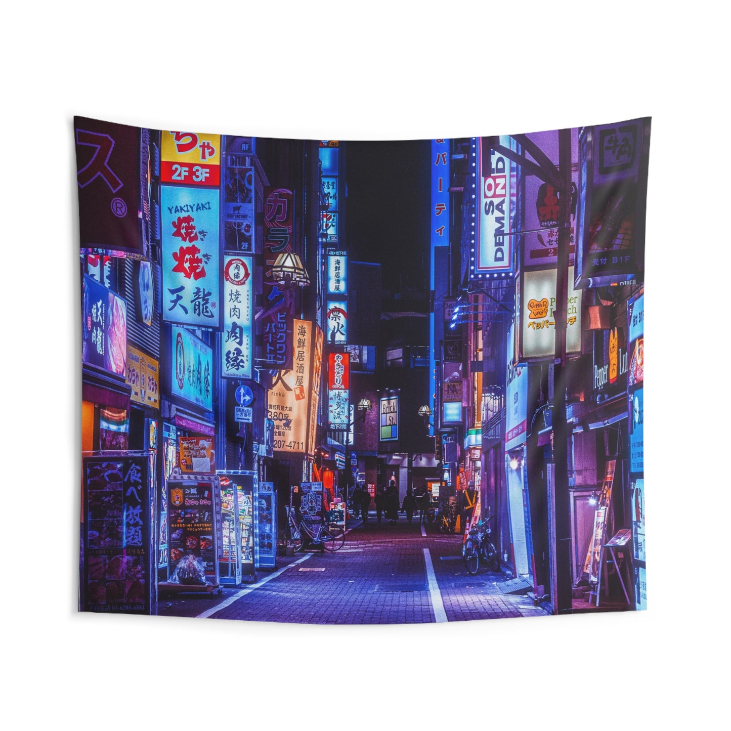 Urban Neon Wall Tapestry