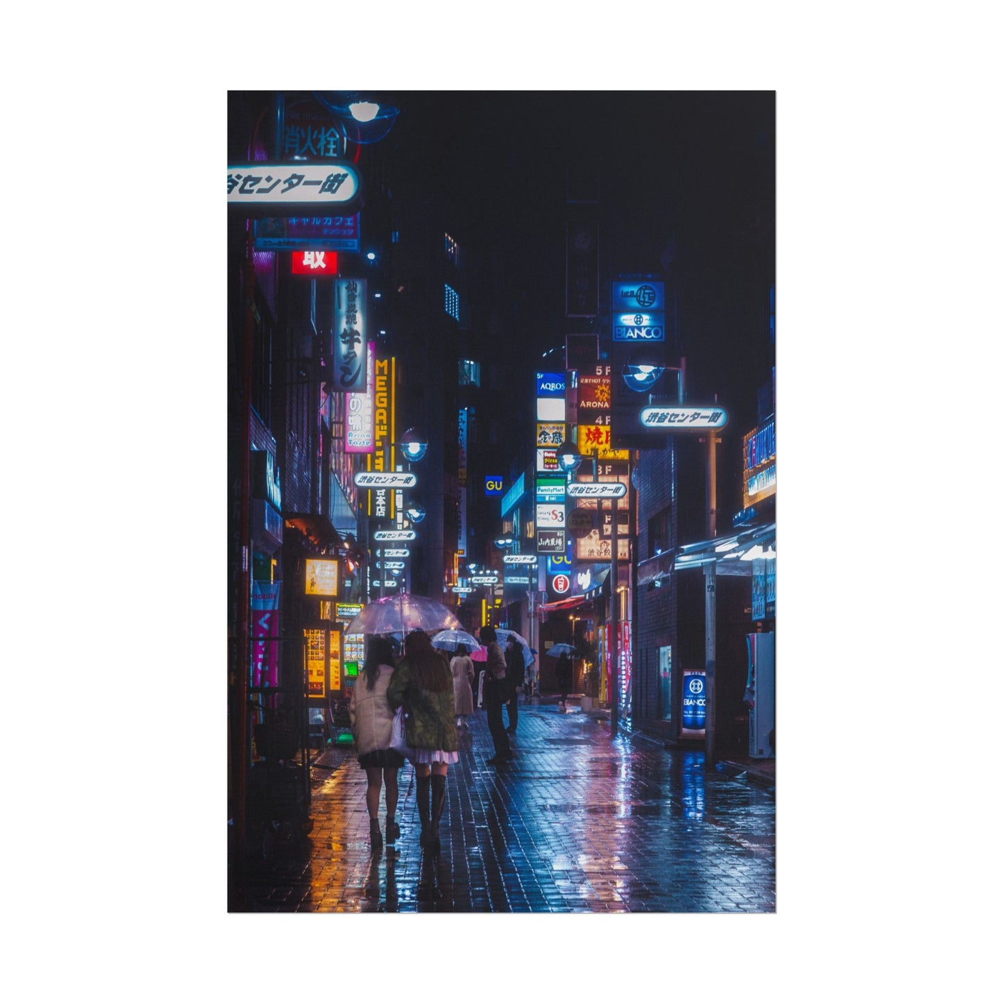 Vibrant Cyberpunk Cityscape Poster
