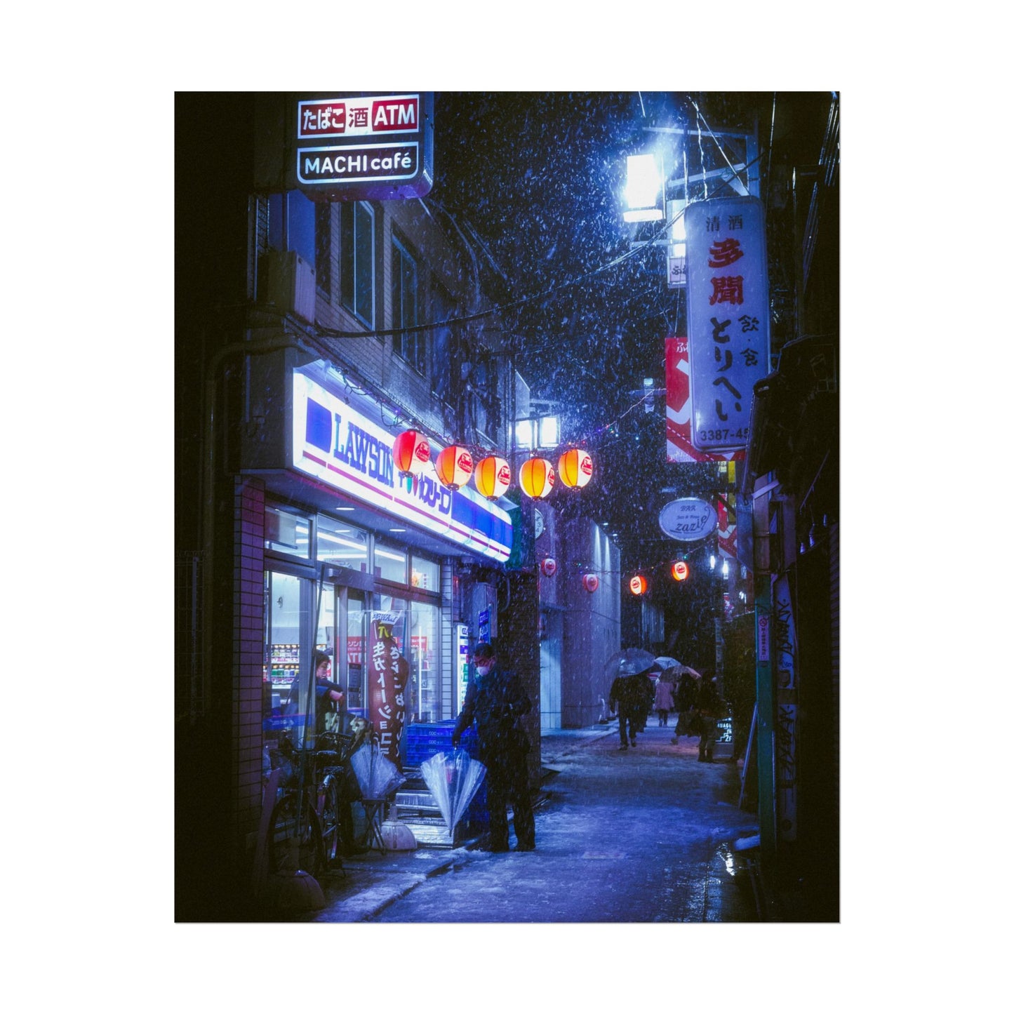 Snowy Nights in Tokyo Poster