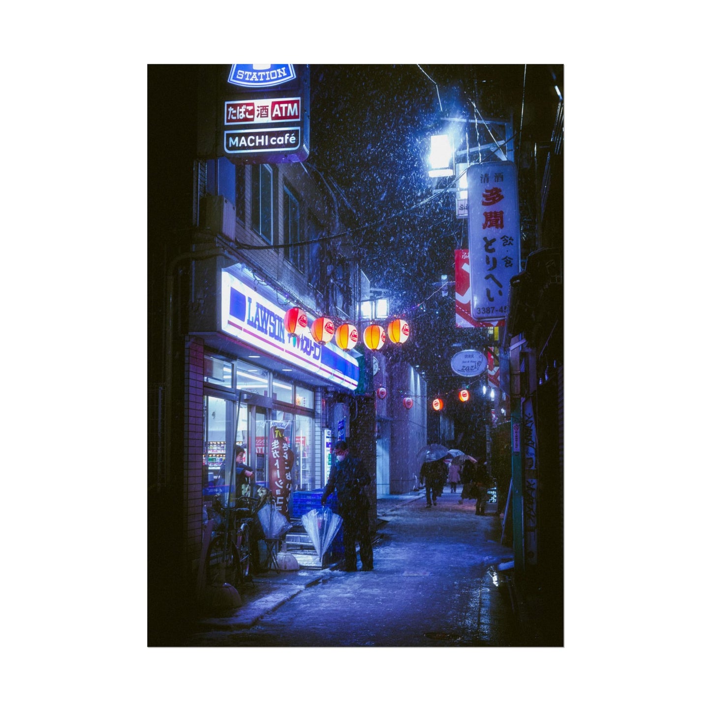 Snowy Nights in Tokyo Poster