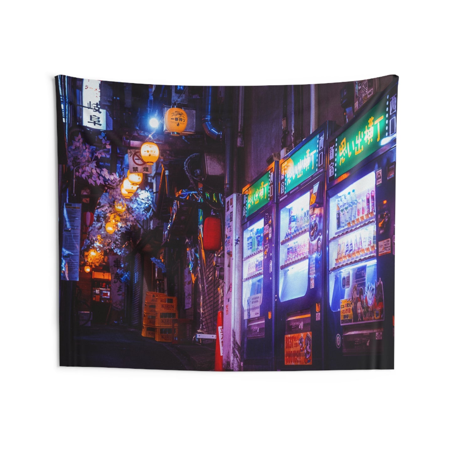 Tokyo Night Omoide Yokocho Wall Tapestry