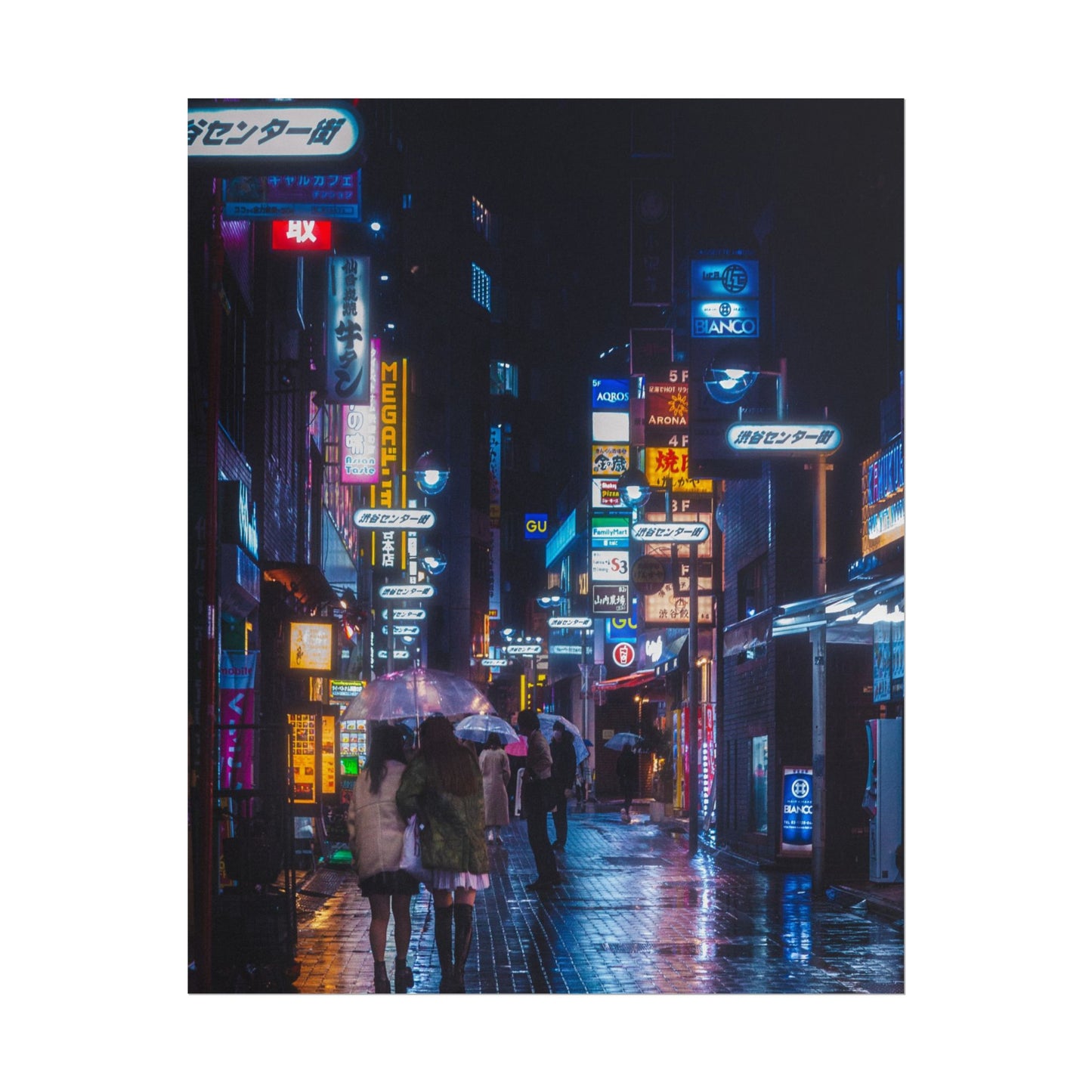 Vibrant Cyberpunk Cityscape Poster