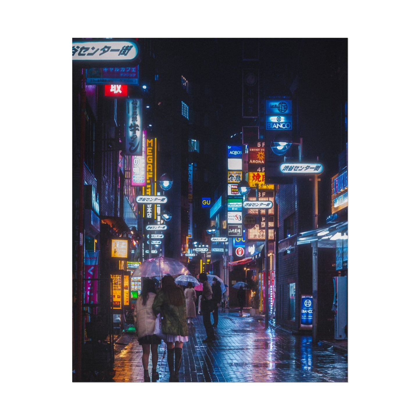 Vibrant Cyberpunk Cityscape Poster