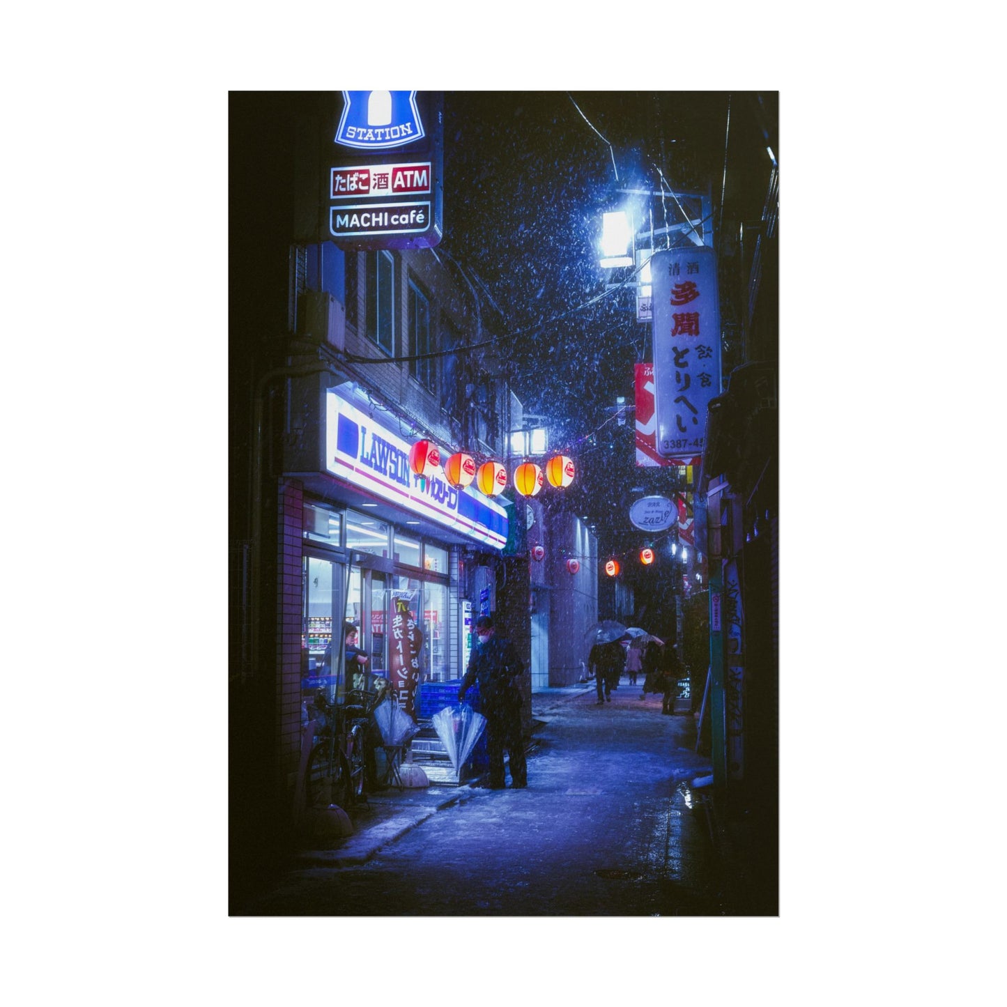 Snowy Nights in Tokyo Poster
