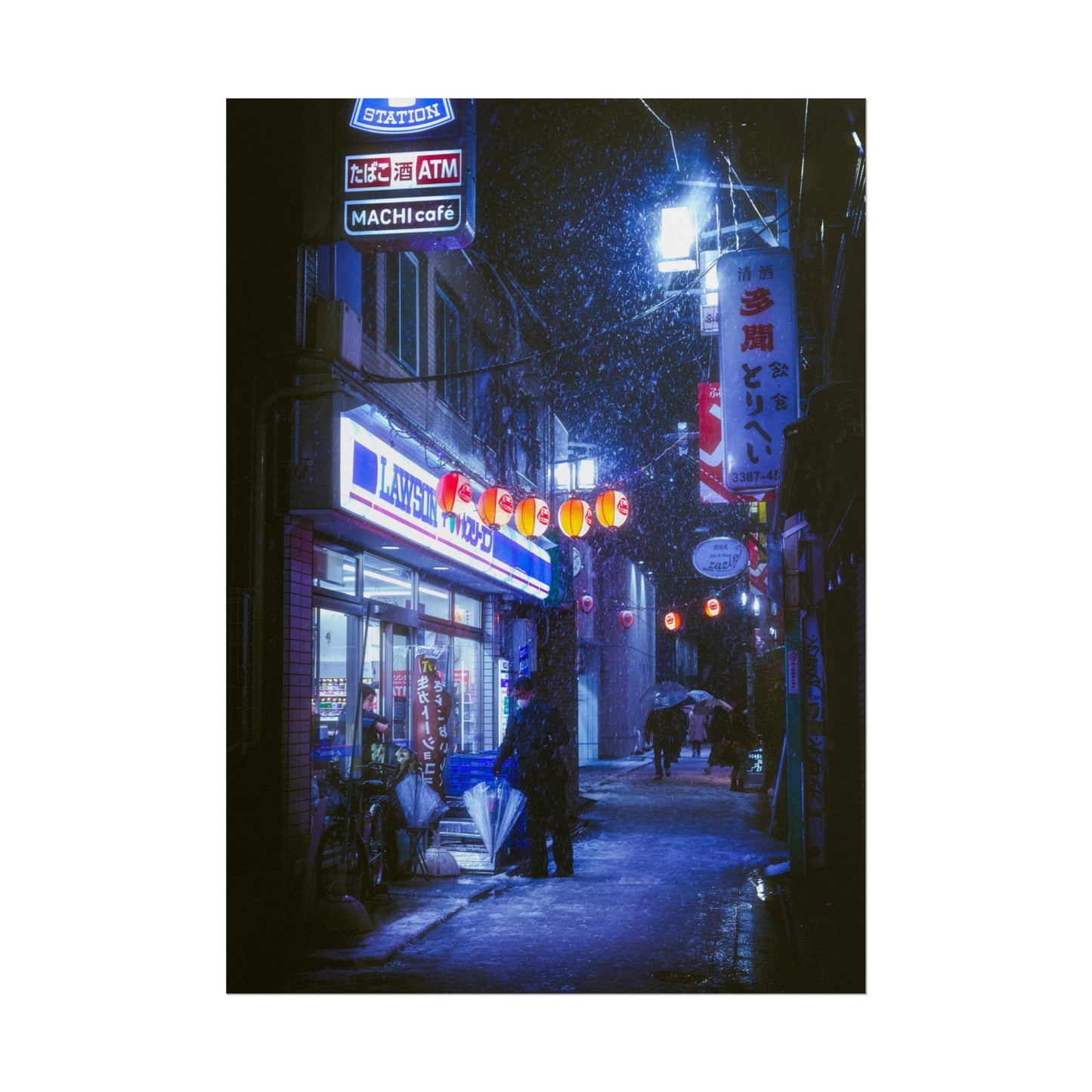 Snowy Nights in Tokyo Poster