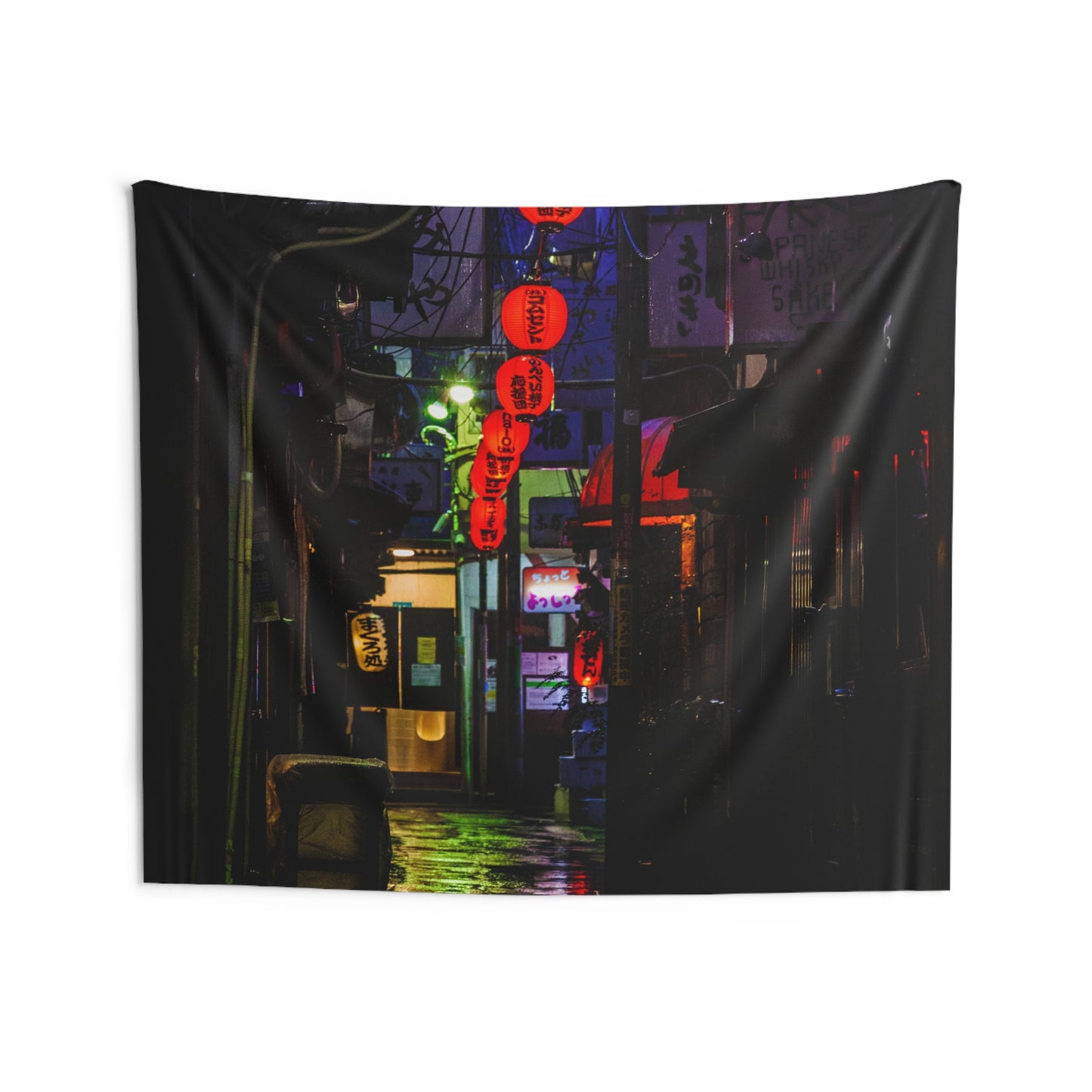 Japanese Drinking Alleyway Wall Tapestry