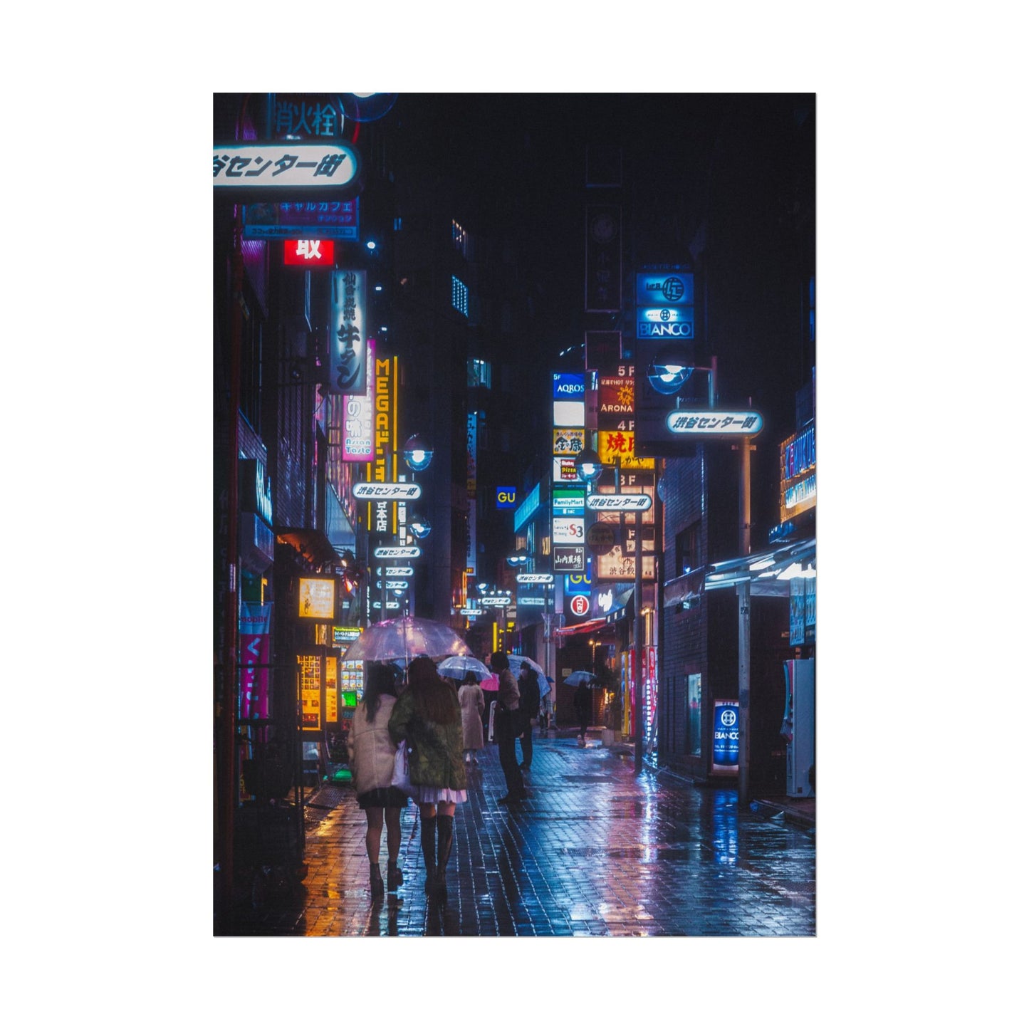 Vibrant Cyberpunk Cityscape Poster