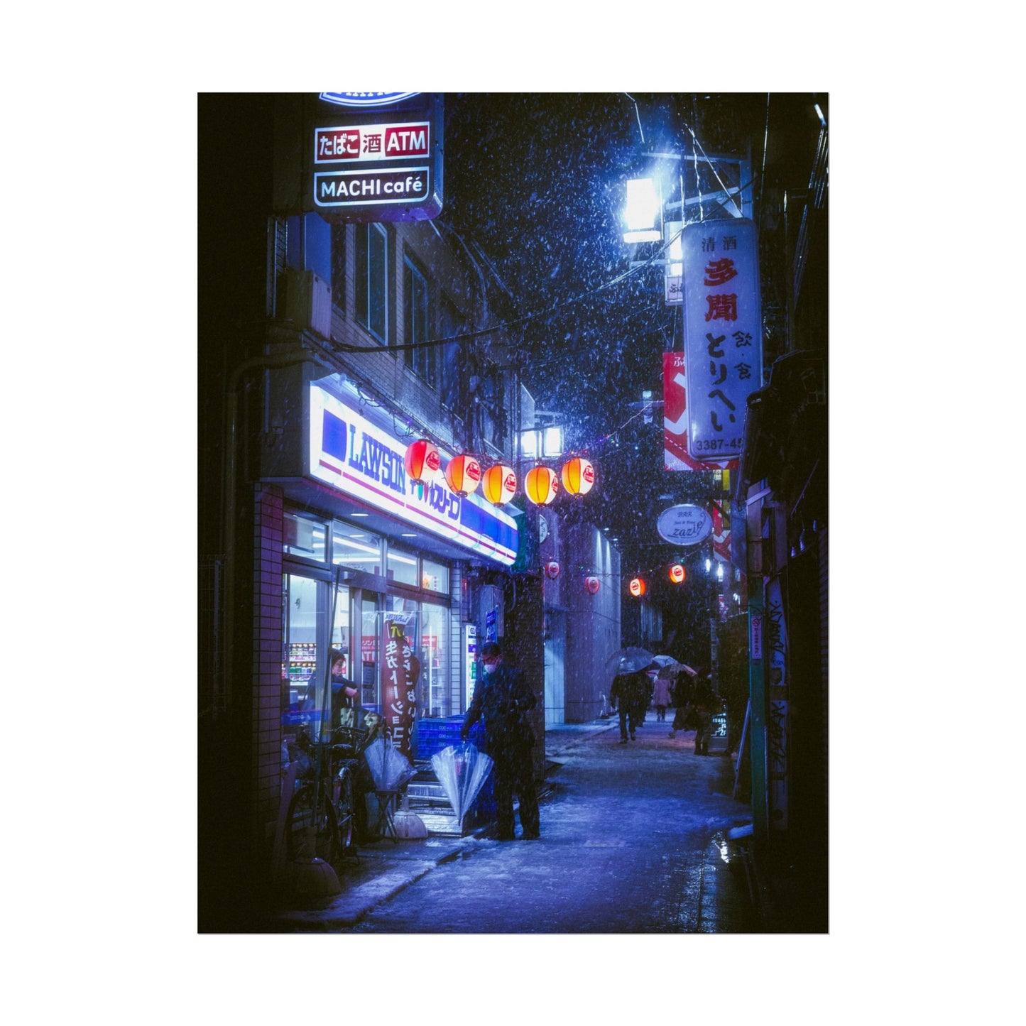 Snowy Nights in Tokyo Poster