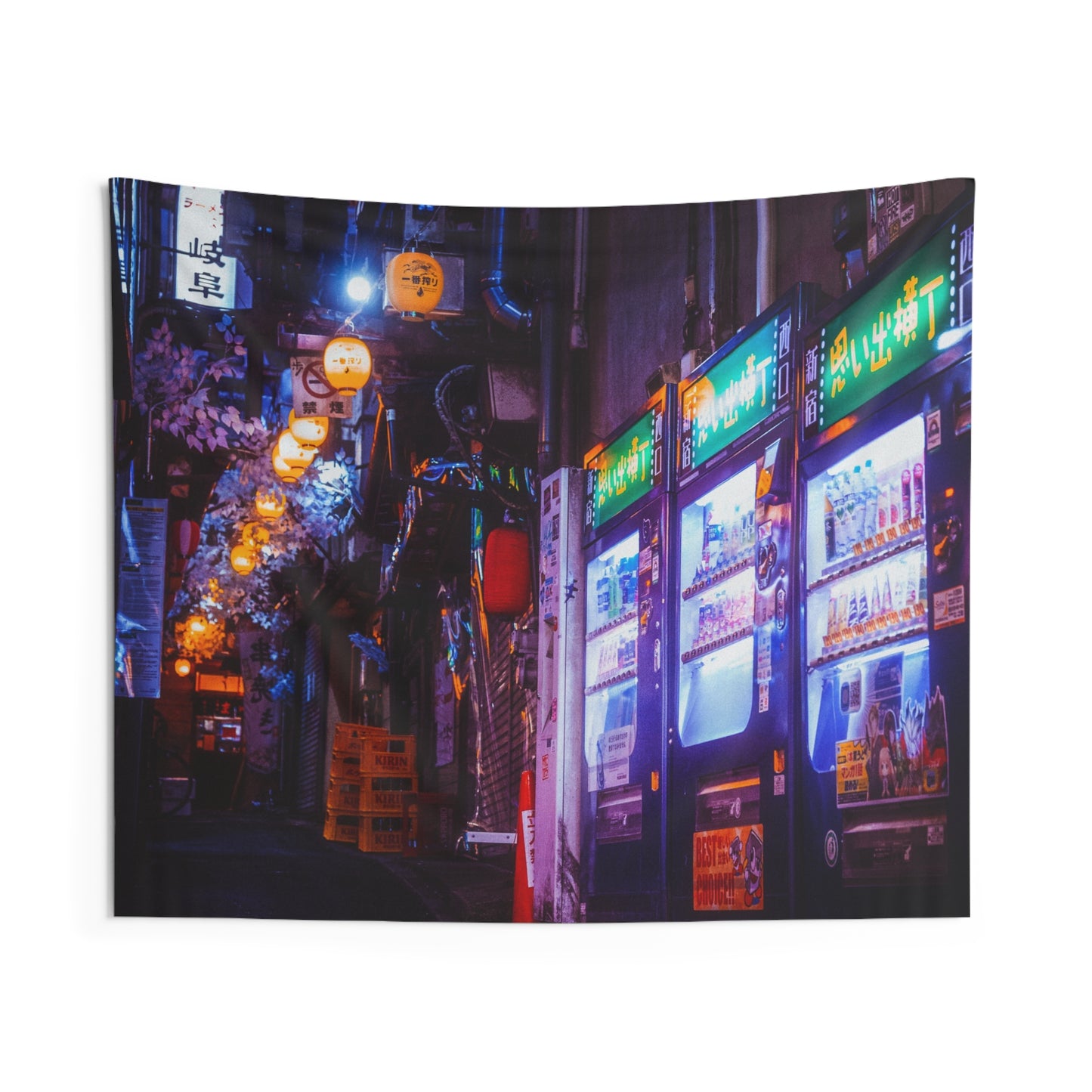 Tokyo Night Omoide Yokocho Wall Tapestry