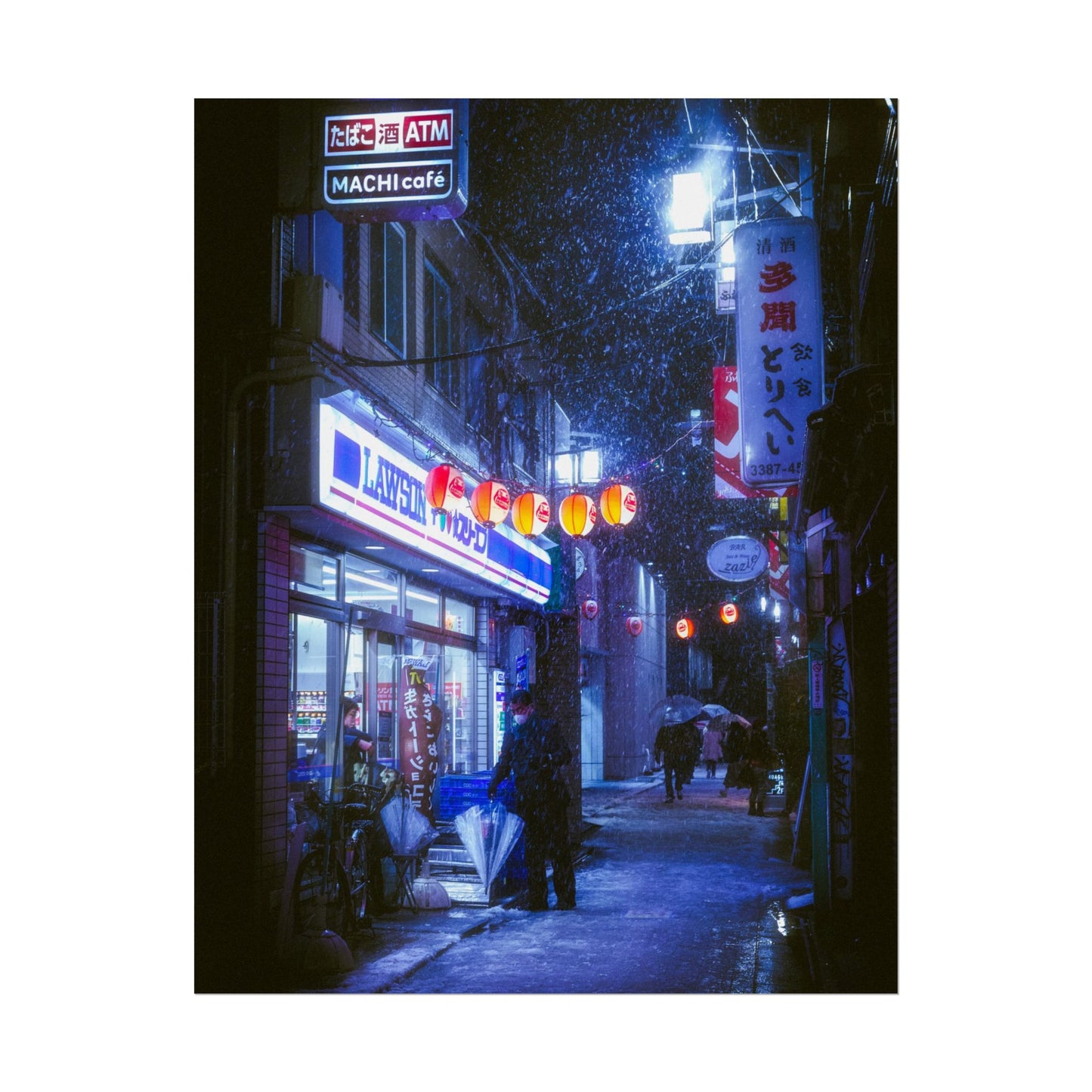 Snowy Nights in Tokyo Poster