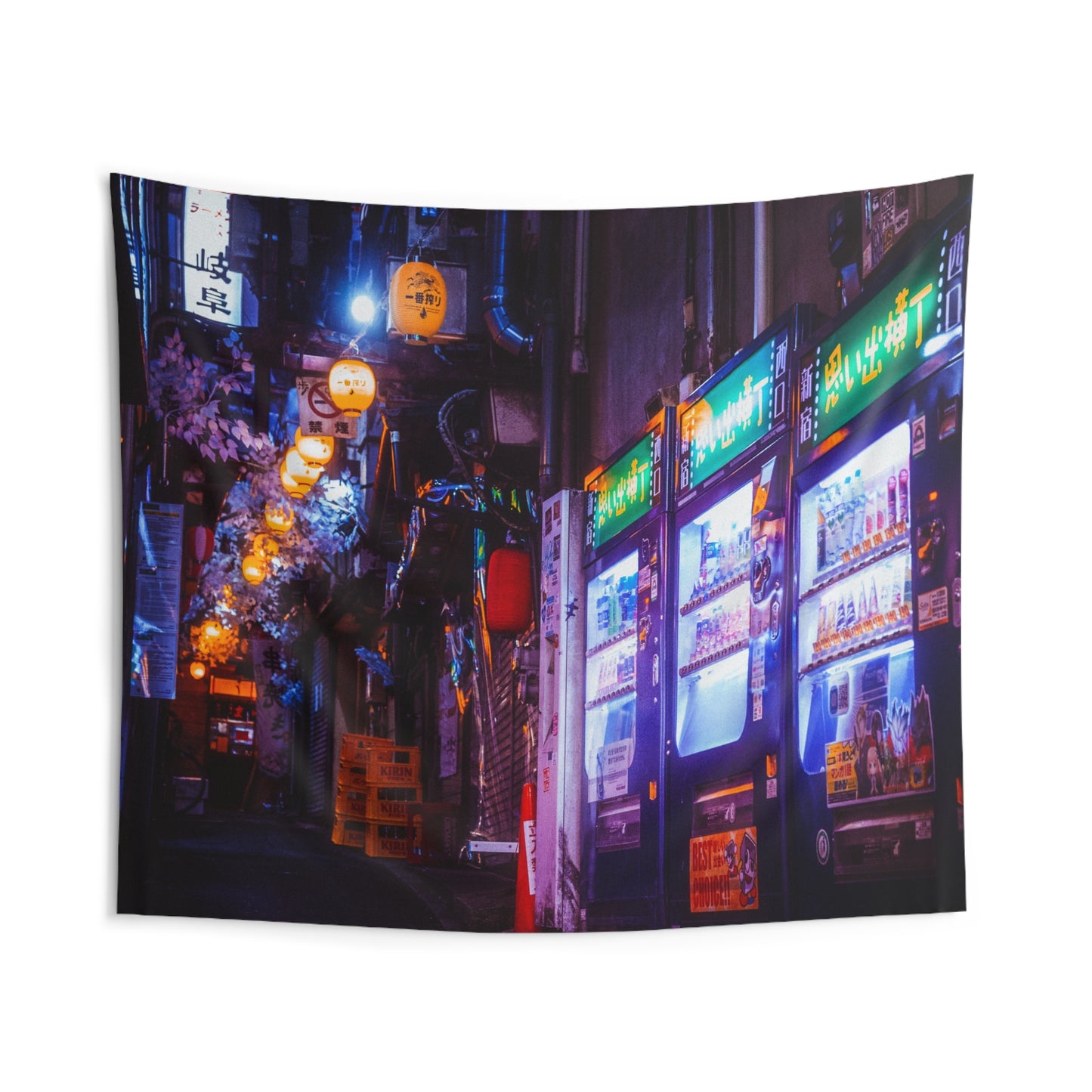 Tokyo Night Omoide Yokocho Wall Tapestry