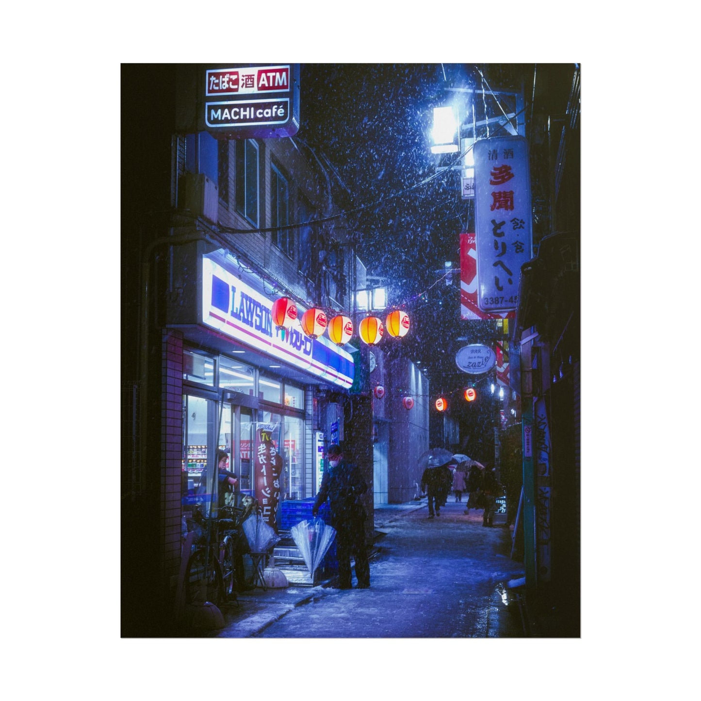 Snowy Nights in Tokyo Poster