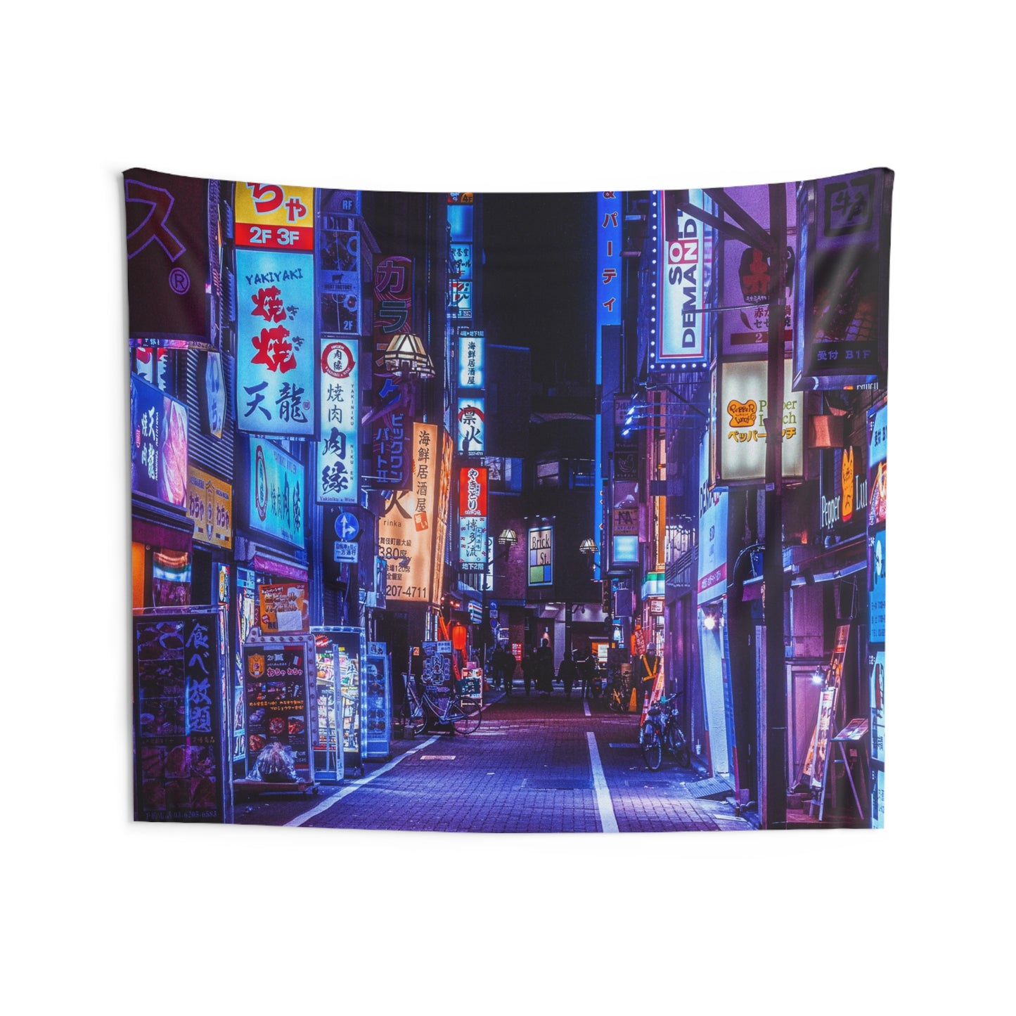 Urban Neon Wall Tapestry