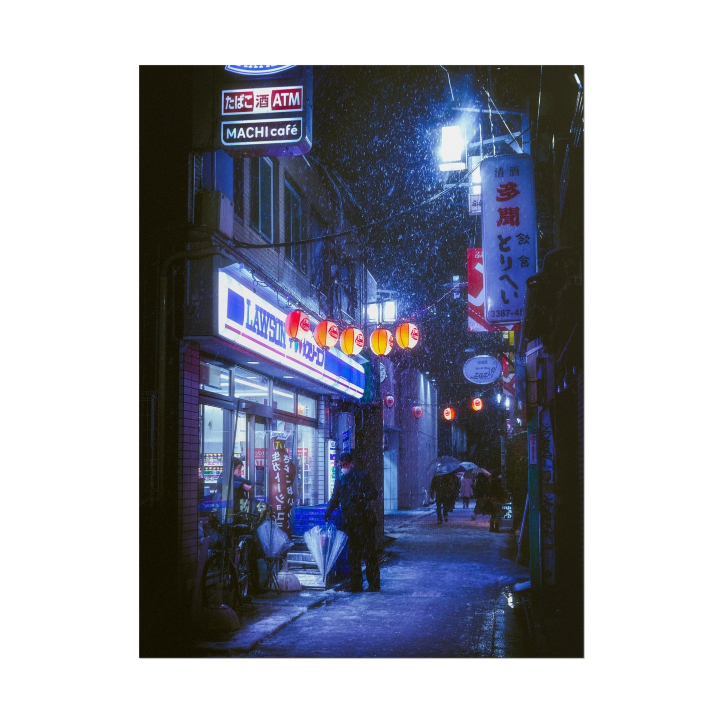 Snowy Nights in Tokyo Poster