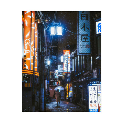 Snowy nights in Nakano Tokyo Poster