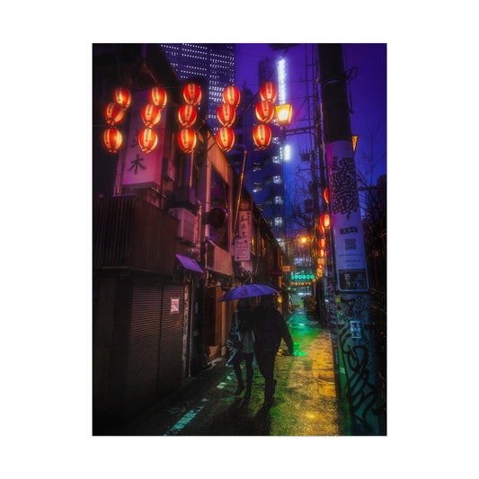 Vibrant Tokyo Night Rolled Poster