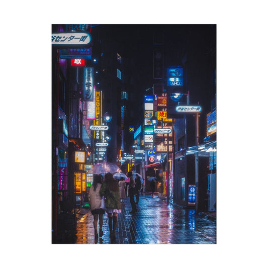 Vibrant Cyberpunk Cityscape Poster