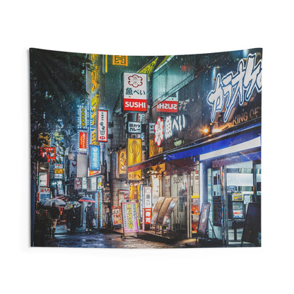 Shibuya Sushi Nights Wall Tapestry