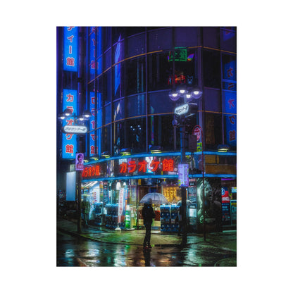 Shibuya Karaoke Neon Poster