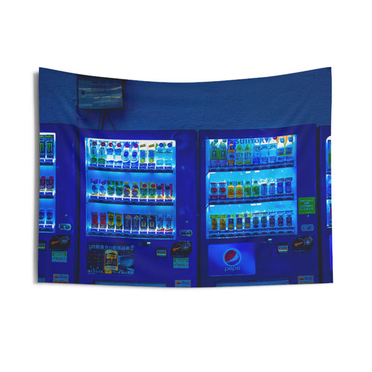 Tokyo Vending Machine Wall Tapestry