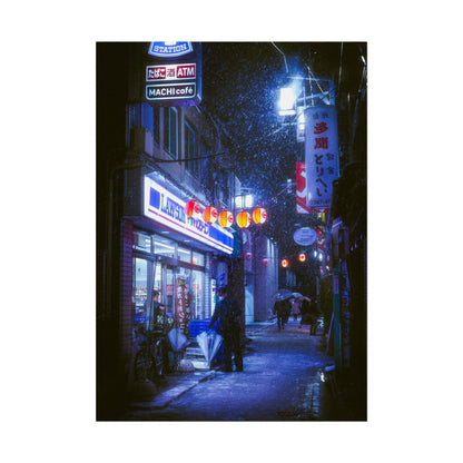 Snowy Nights in Tokyo Poster