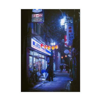 Snowy Nights in Tokyo Poster