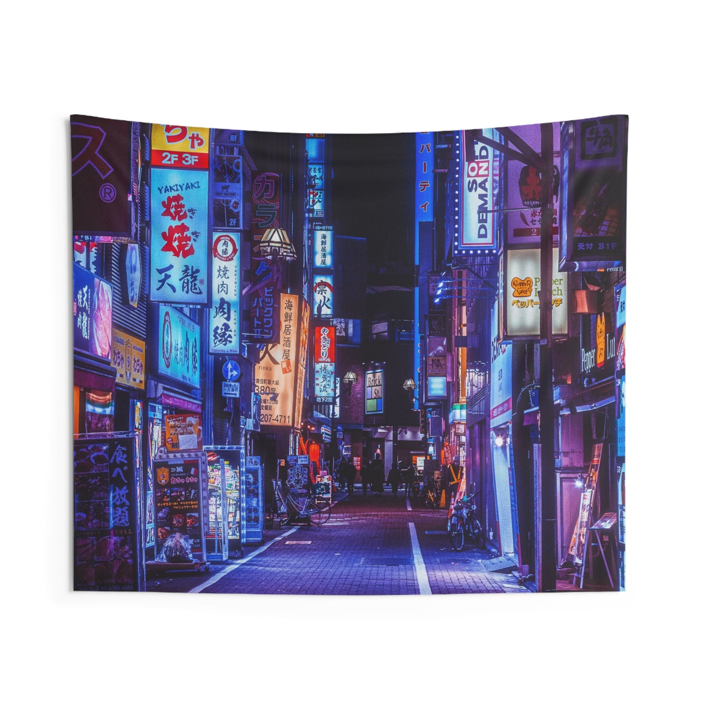 Urban Neon Wall Tapestry