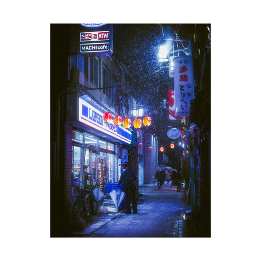 Snowy Nights in Tokyo Poster