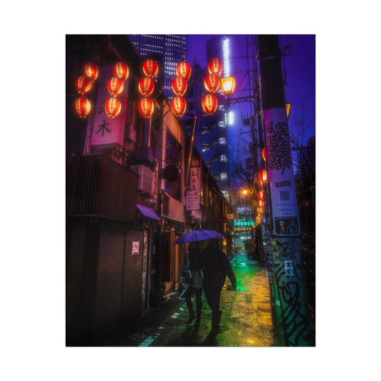 Vibrant Tokyo Night Rolled Poster