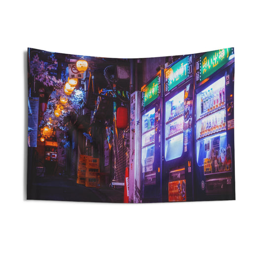 Tokyo Night Omoide Yokocho Wall Tapestry