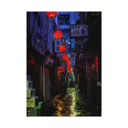Rainy Tokyo Nights Poster