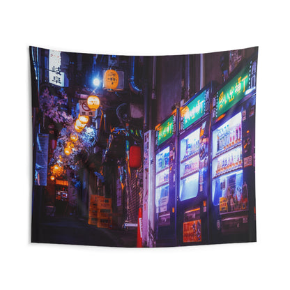 Tokyo Night Omoide Yokocho Wall Tapestry