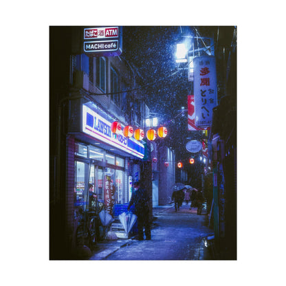 Snowy Nights in Tokyo Poster