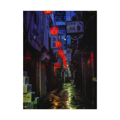 Rainy Tokyo Nights Poster